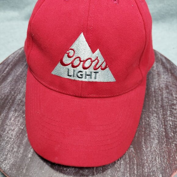 Coors Light Red Embroidered Baseball Cap Adjustable - Picture 7 of 12